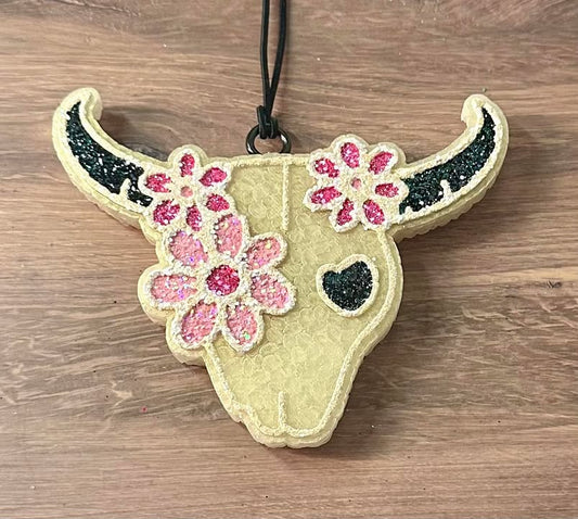 Pink Flower Bull- Pink Chiffon