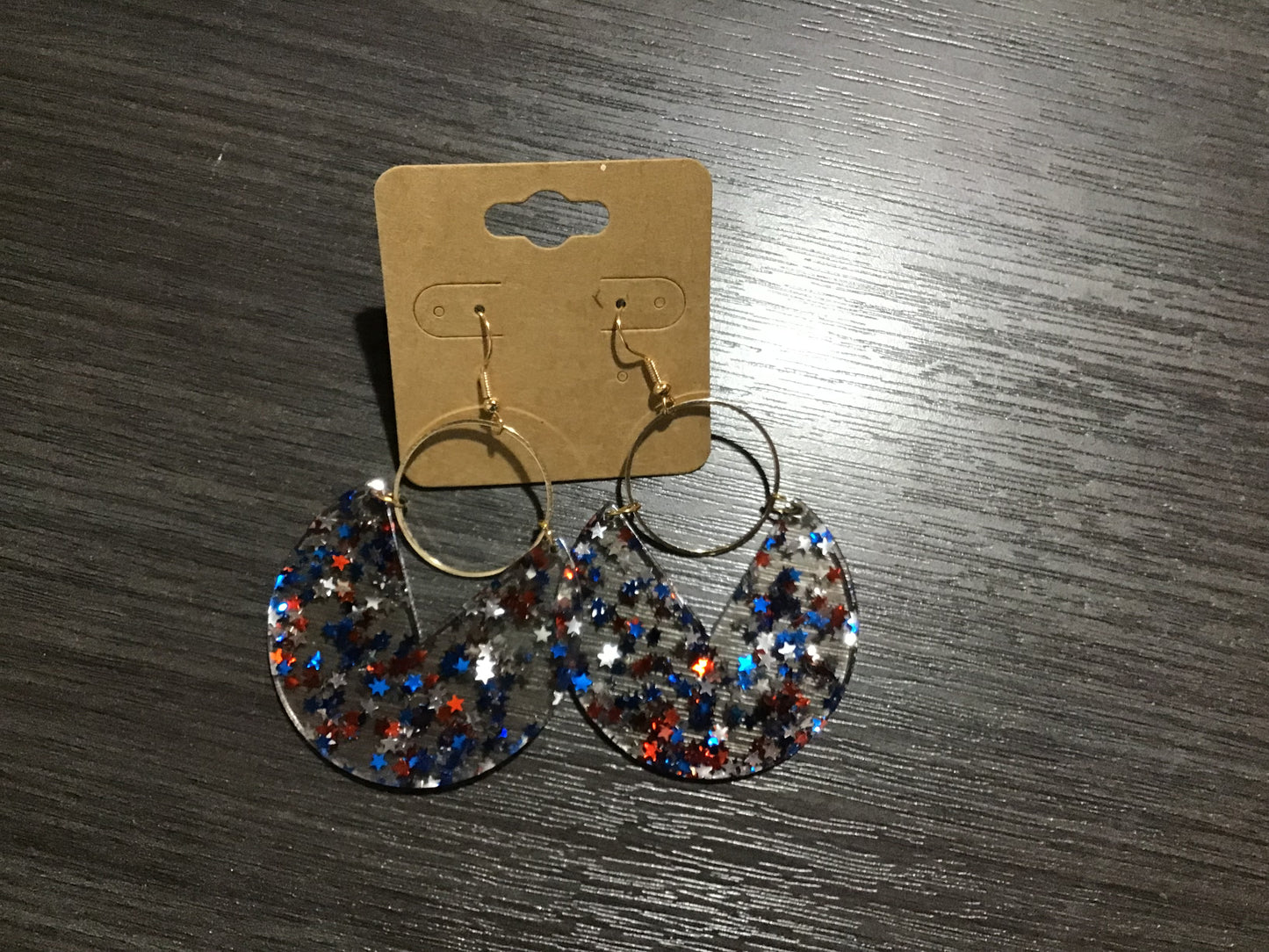 Clear With Stars Dangle