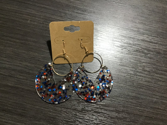 Clear With Stars Dangle