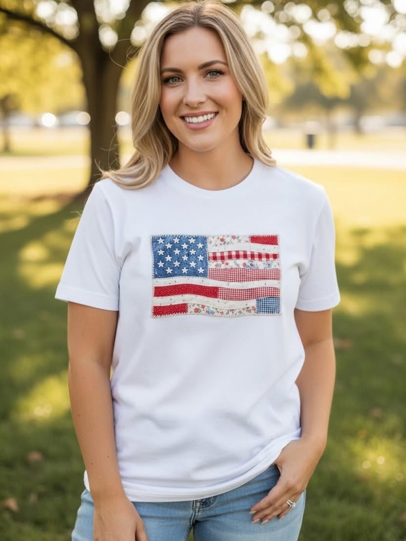 Patchwork Flag Tee