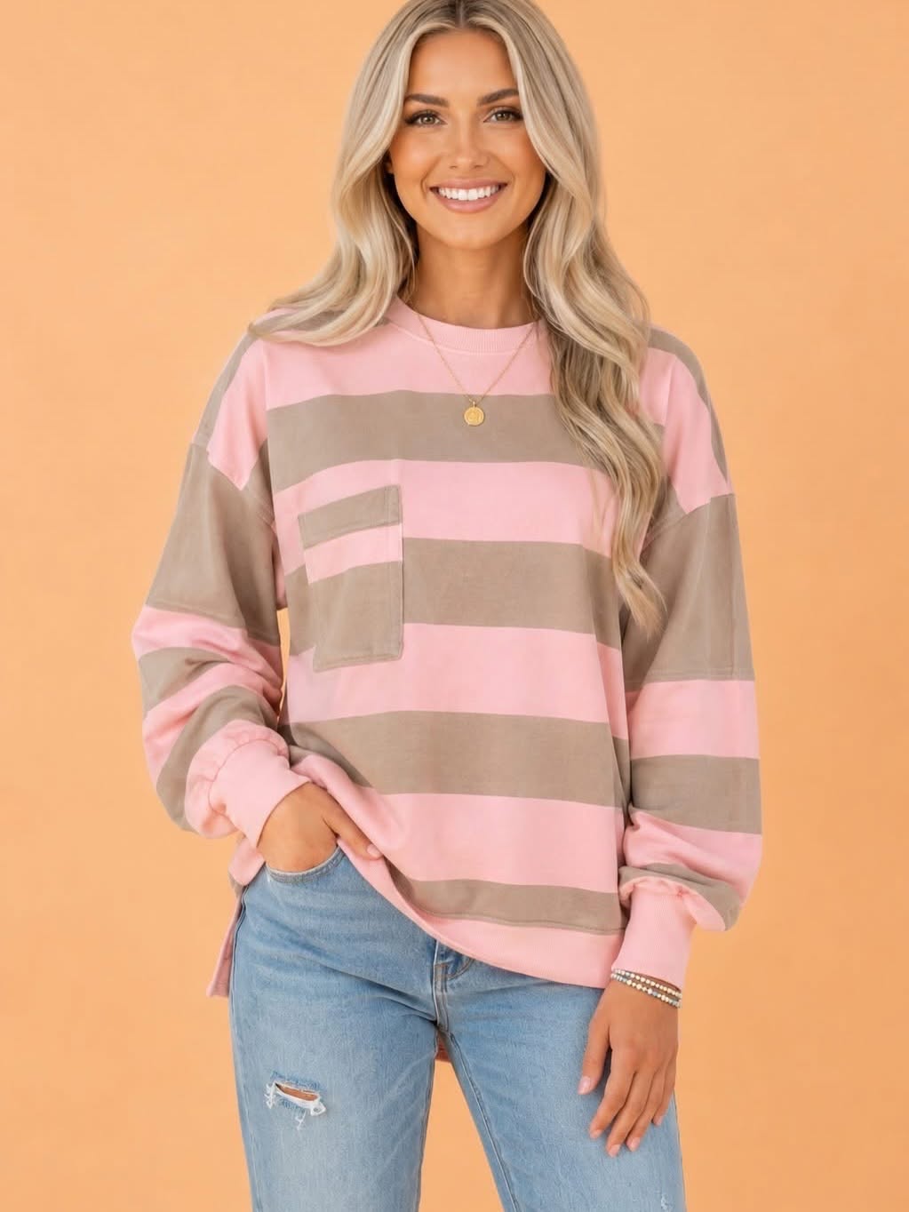 BLUSH BOULEVARD PULLOVER