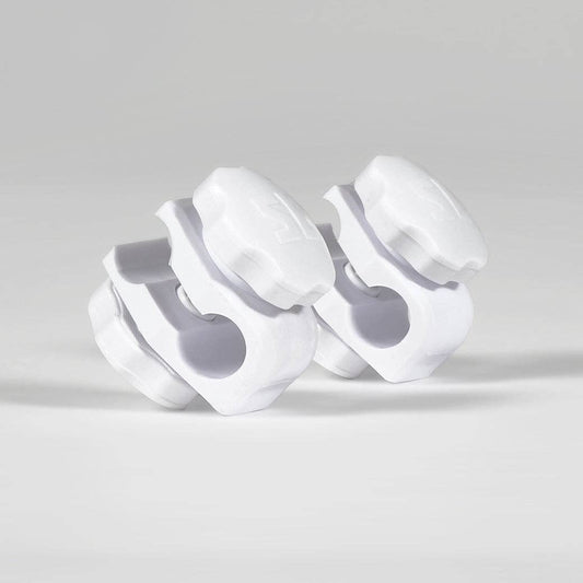White Football Helmet Visor Quick Clips