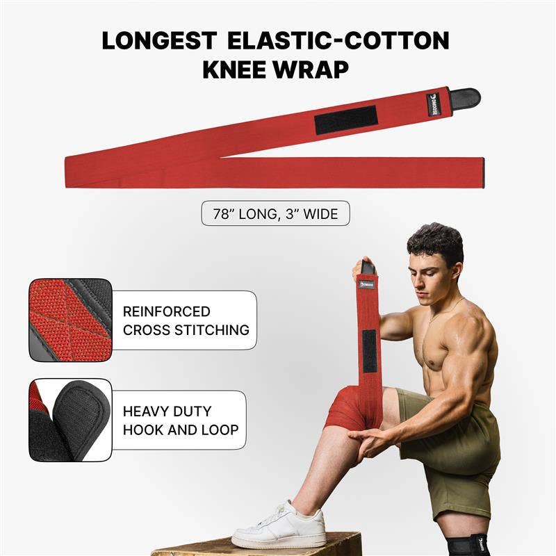 Knee Wraps for Weightlifting: American I (Pair)