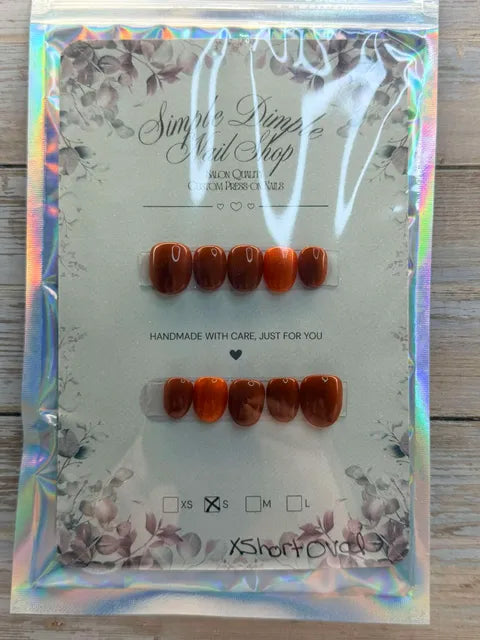 S/XS Oval Rust Orange