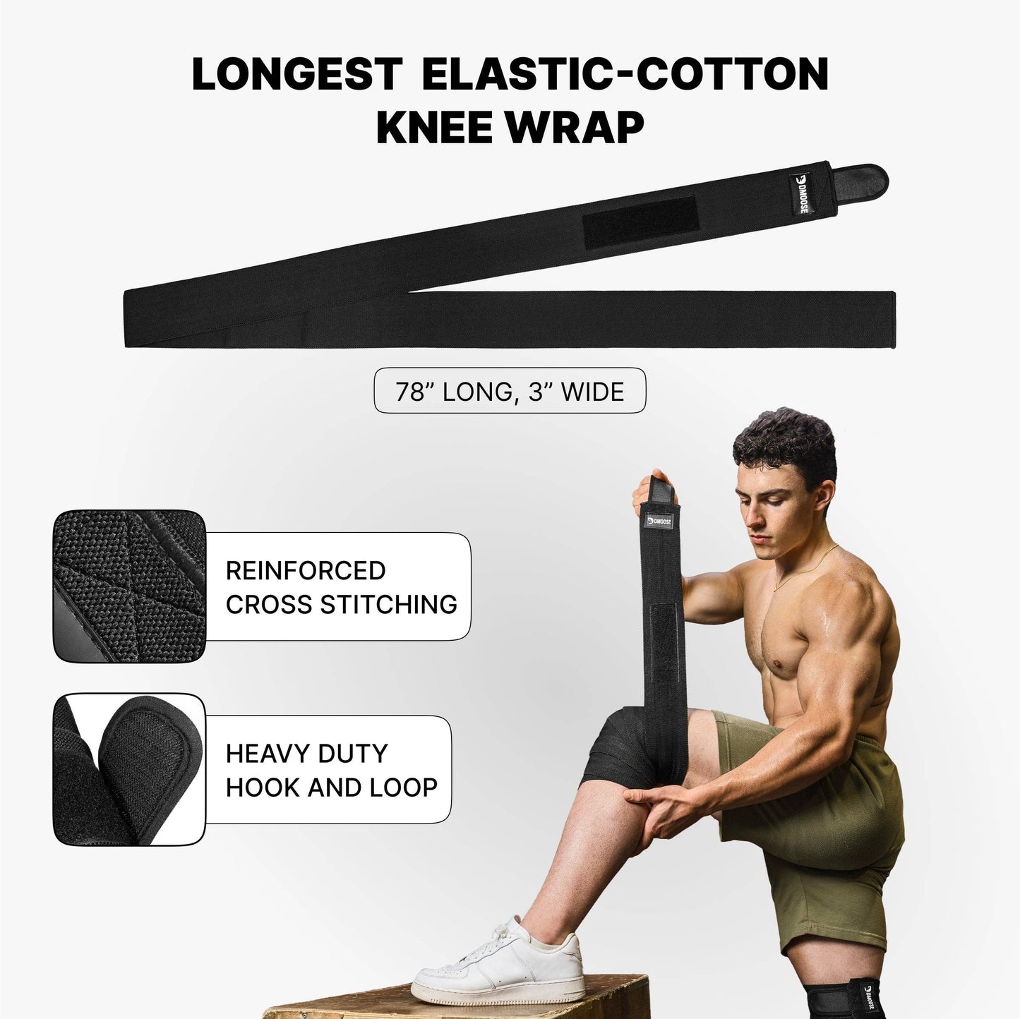 Knee Wraps for Weightlifting: American I (Pair)