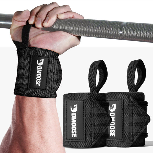 Wrist Wraps: Black Stripes / 18"