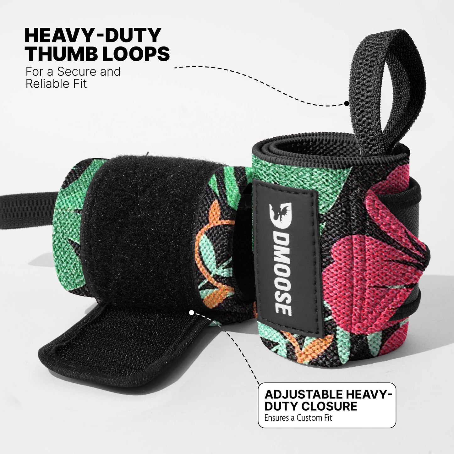 Wrist Wraps: Black Stripes / 18"