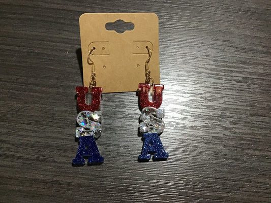 USA Acrylic Dangle