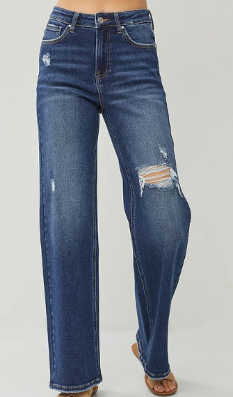 Risen HR Distressed Wide Leg