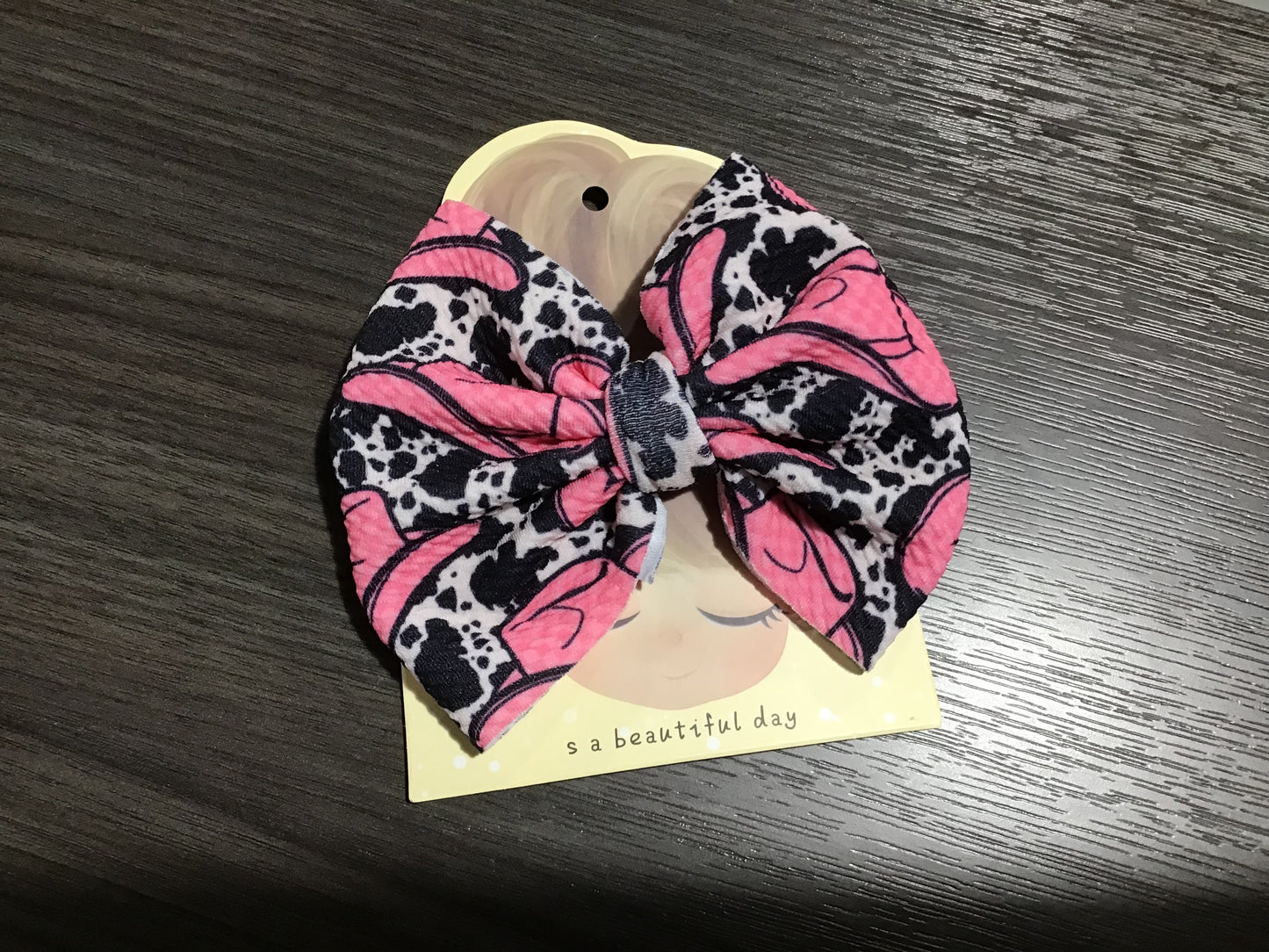 Cowgirl Fabric Bow