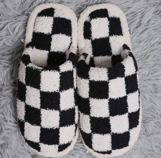 Checkered Slippers