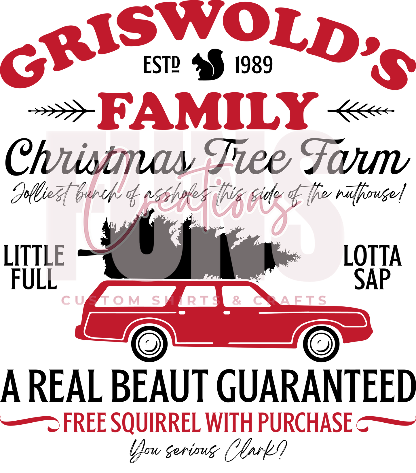 Griswold Family Tree Farm DTF Transfer