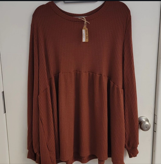 Plus Size Mocha Sweater