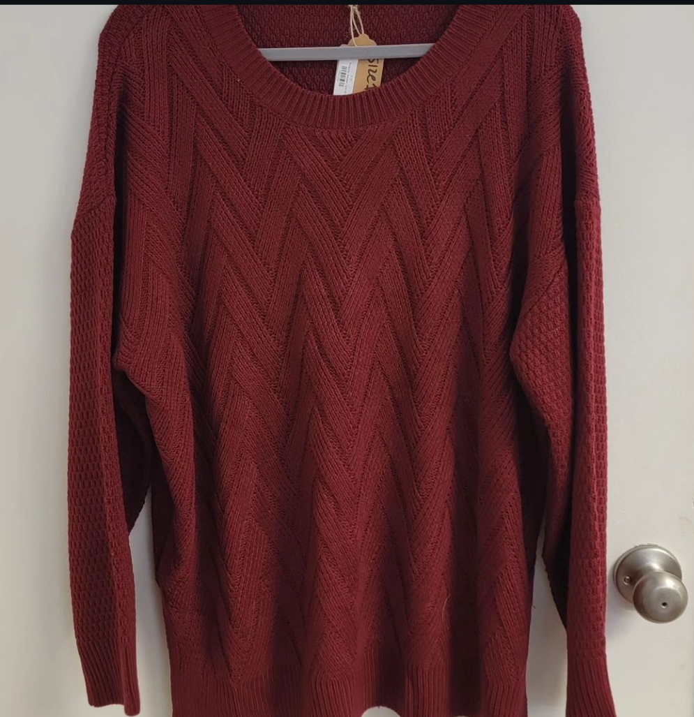 Burgundy Sweater