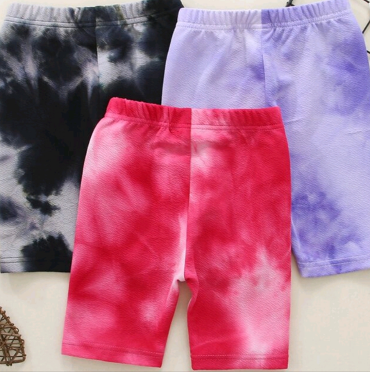 Girls Tie Dye Shorts 5-6