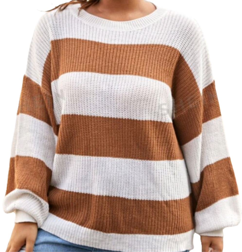 Plus Size Drop Shoulder Sweater