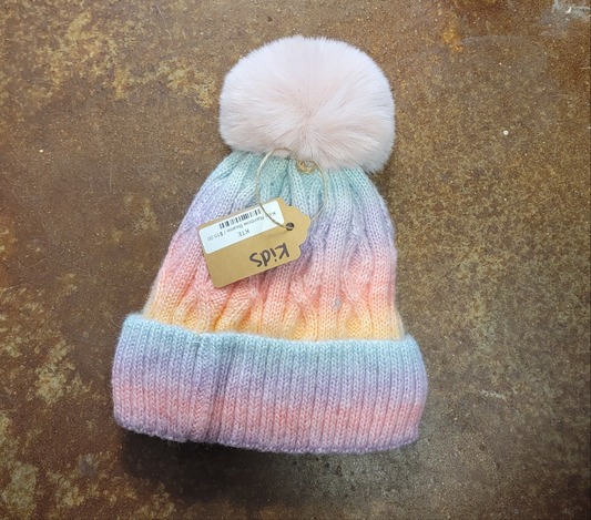 Kids Rainbow Beanie