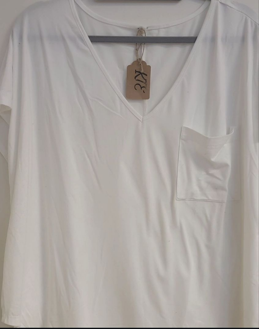 Plus Size White Tee