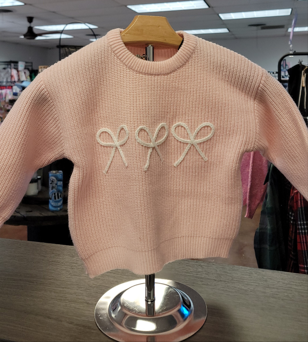 Girls Bow Sweater