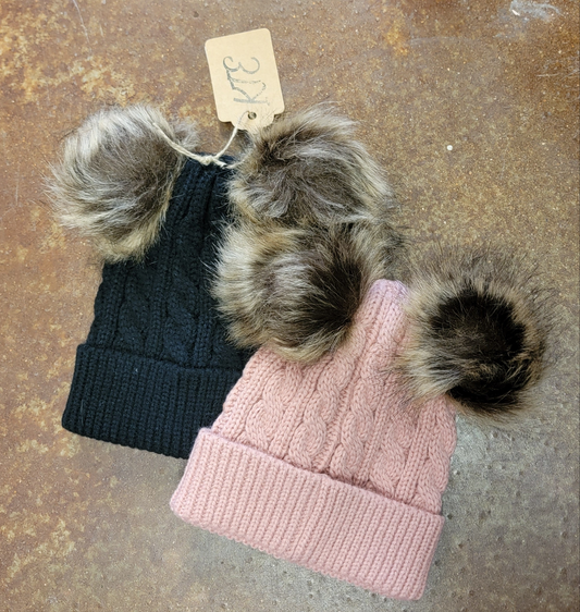 Toddler Beanie 2 Poms