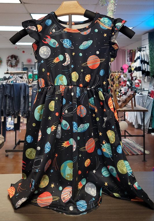 Girls Space Dress