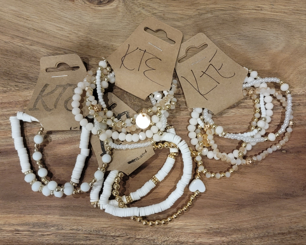 White Bracelet Set