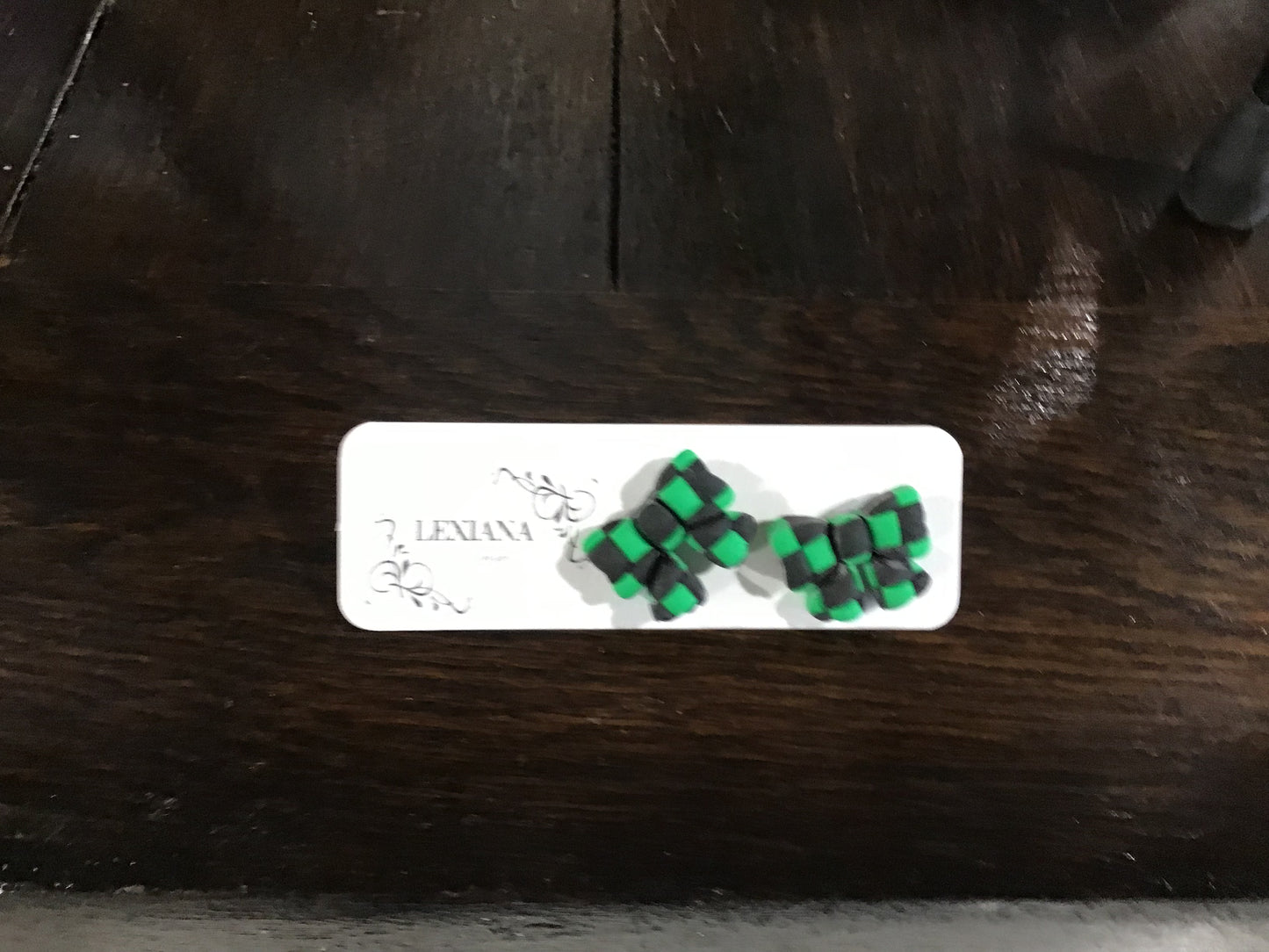 G/Blk Checkered Bow