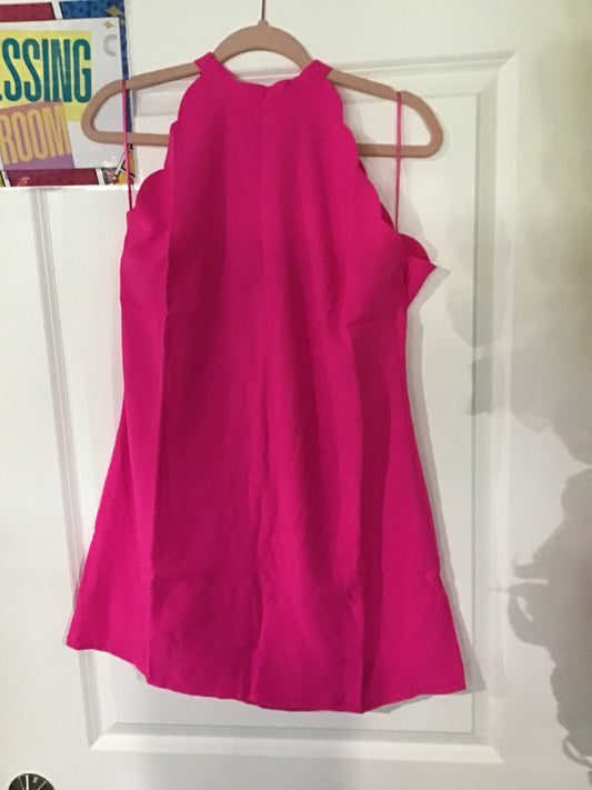 Pink Scallop Dress
