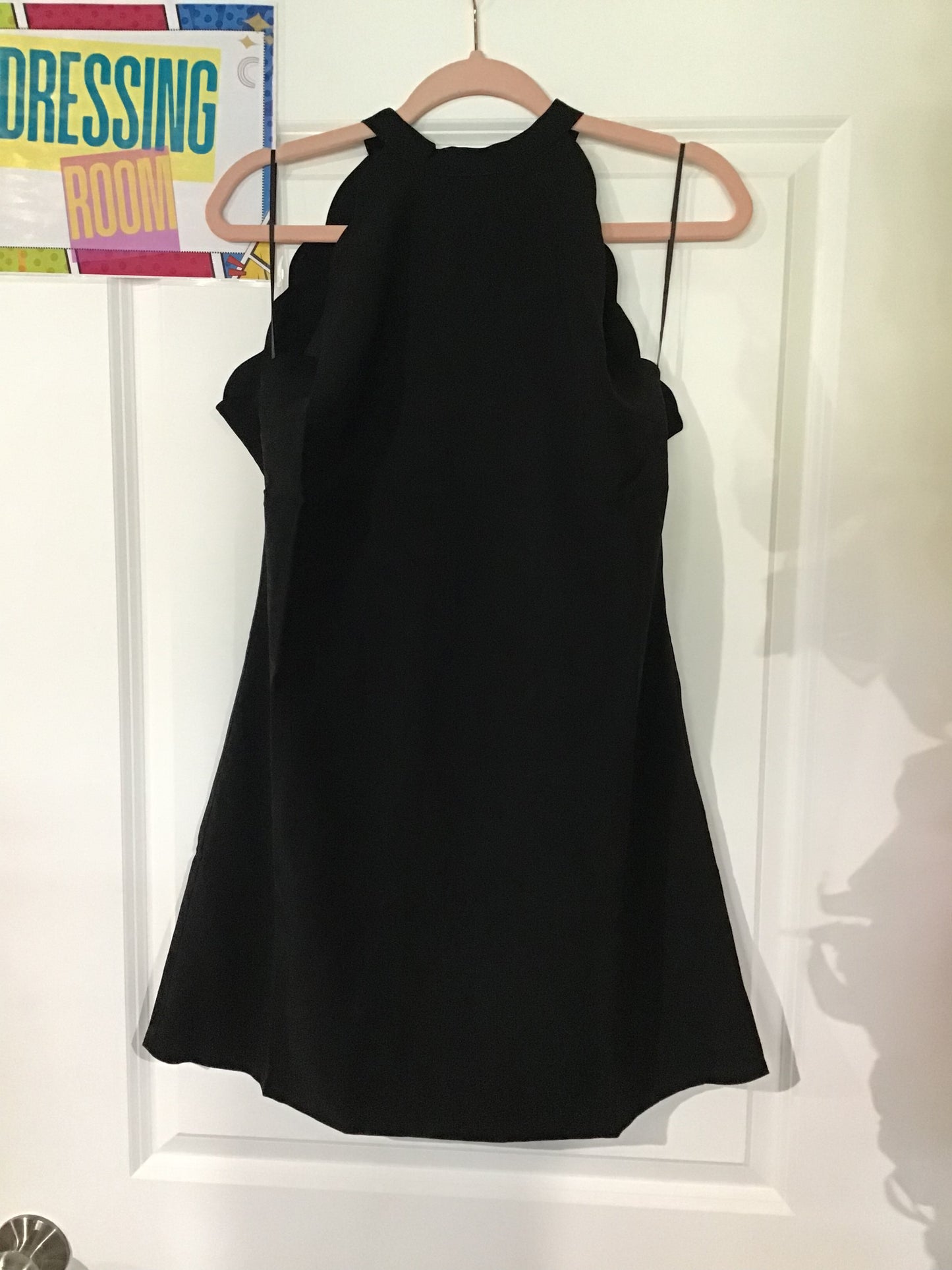 Black Scallop Dress