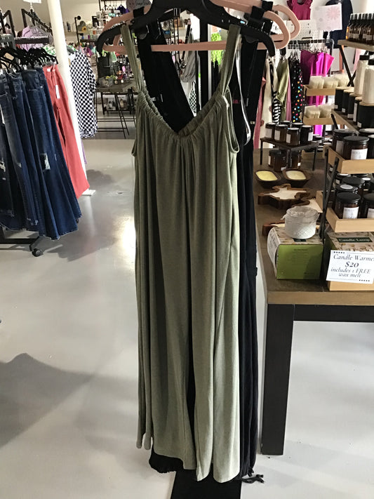 Suspender Tie Back Jumpsuit