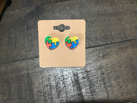 Autism Heart Stud