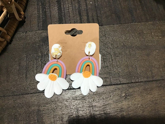 Rainbow Flower Dangle