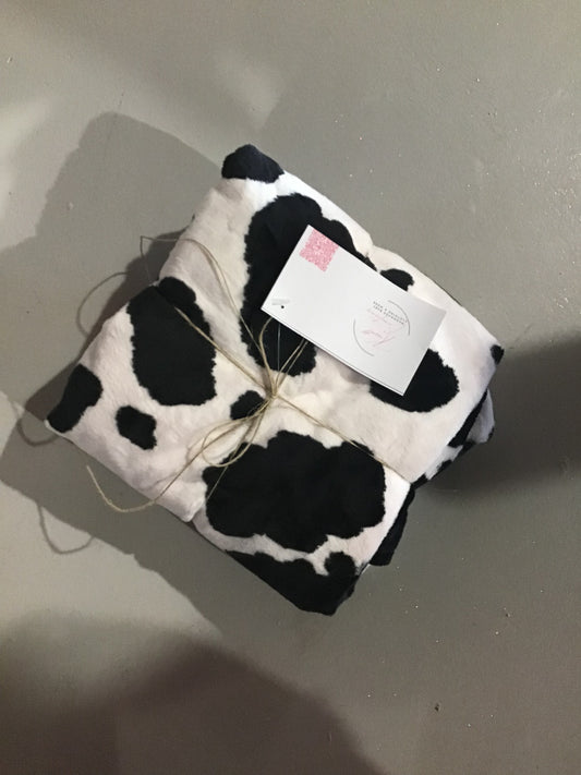 Newborn Blanket - Pink/Cow