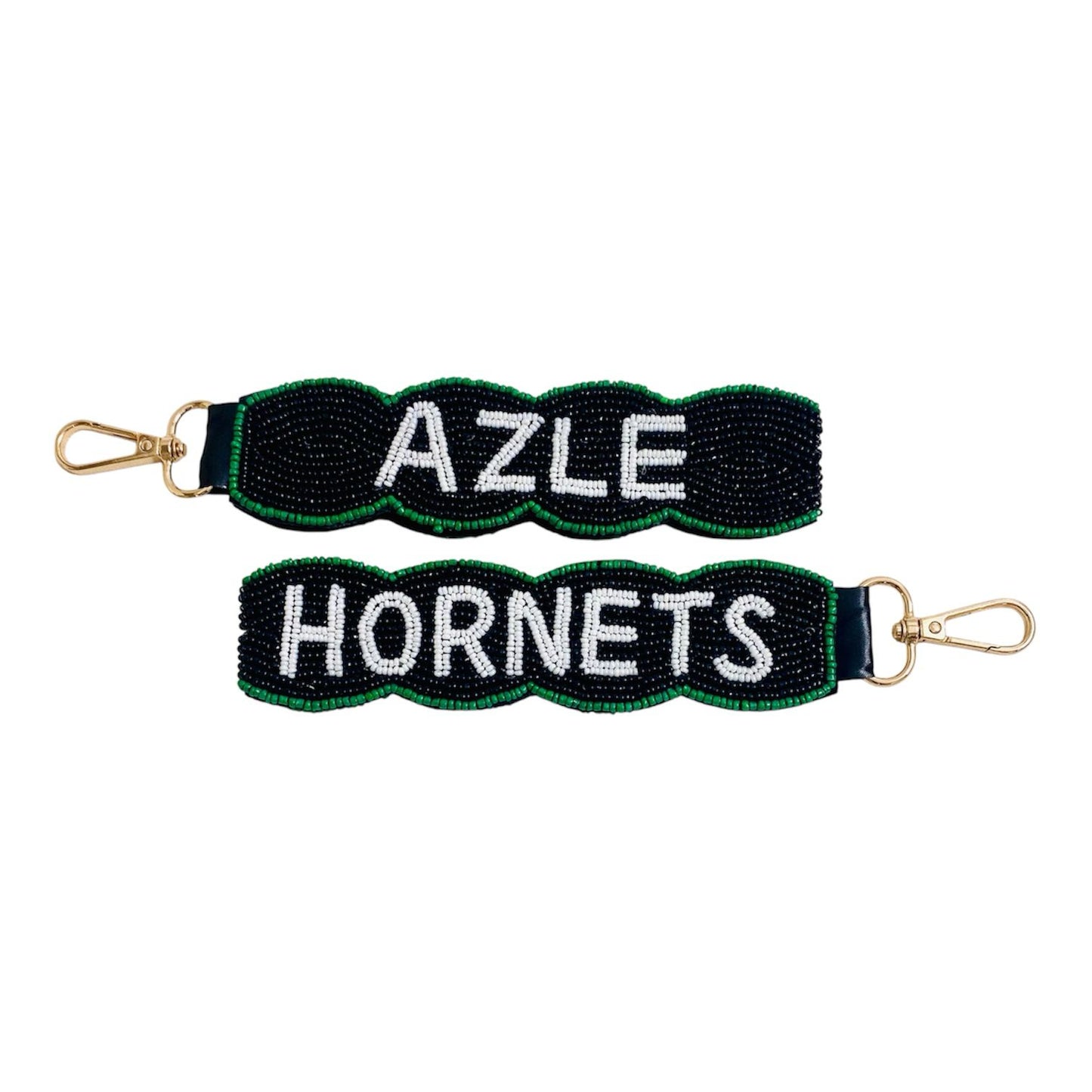 Blk - Azle Hornets Keychain