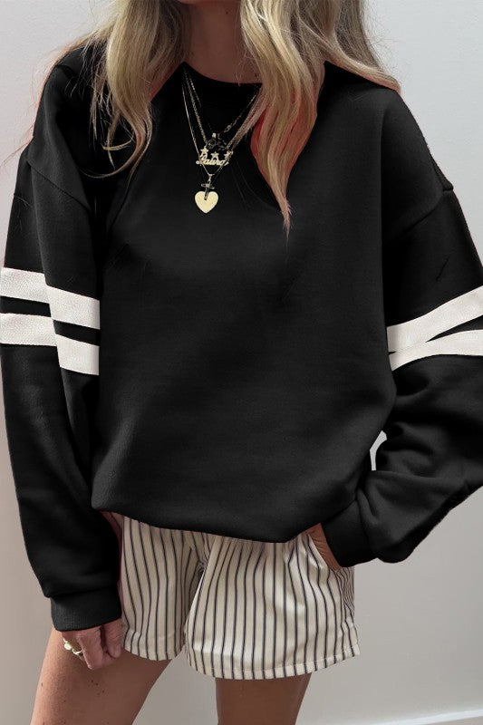 VARSITY SWEATER - Black