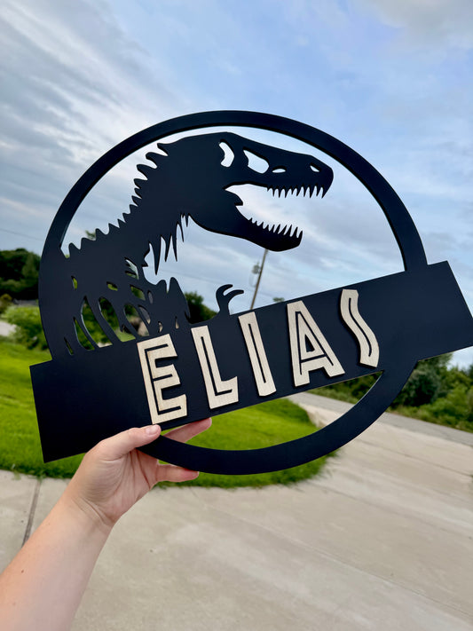 Trex Name Sign