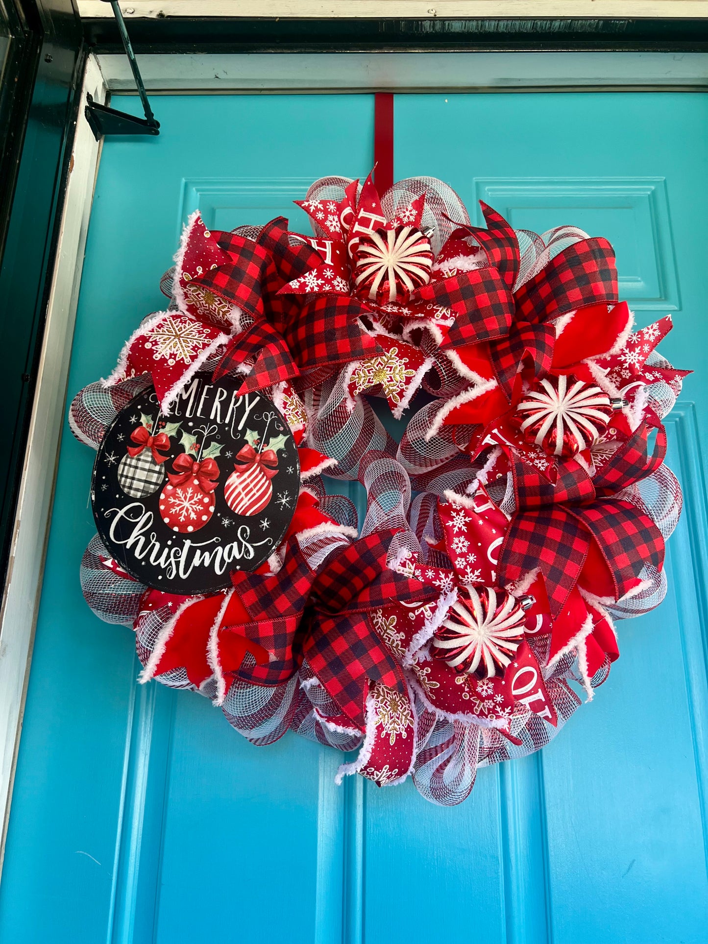 Red Checkered Wreath
