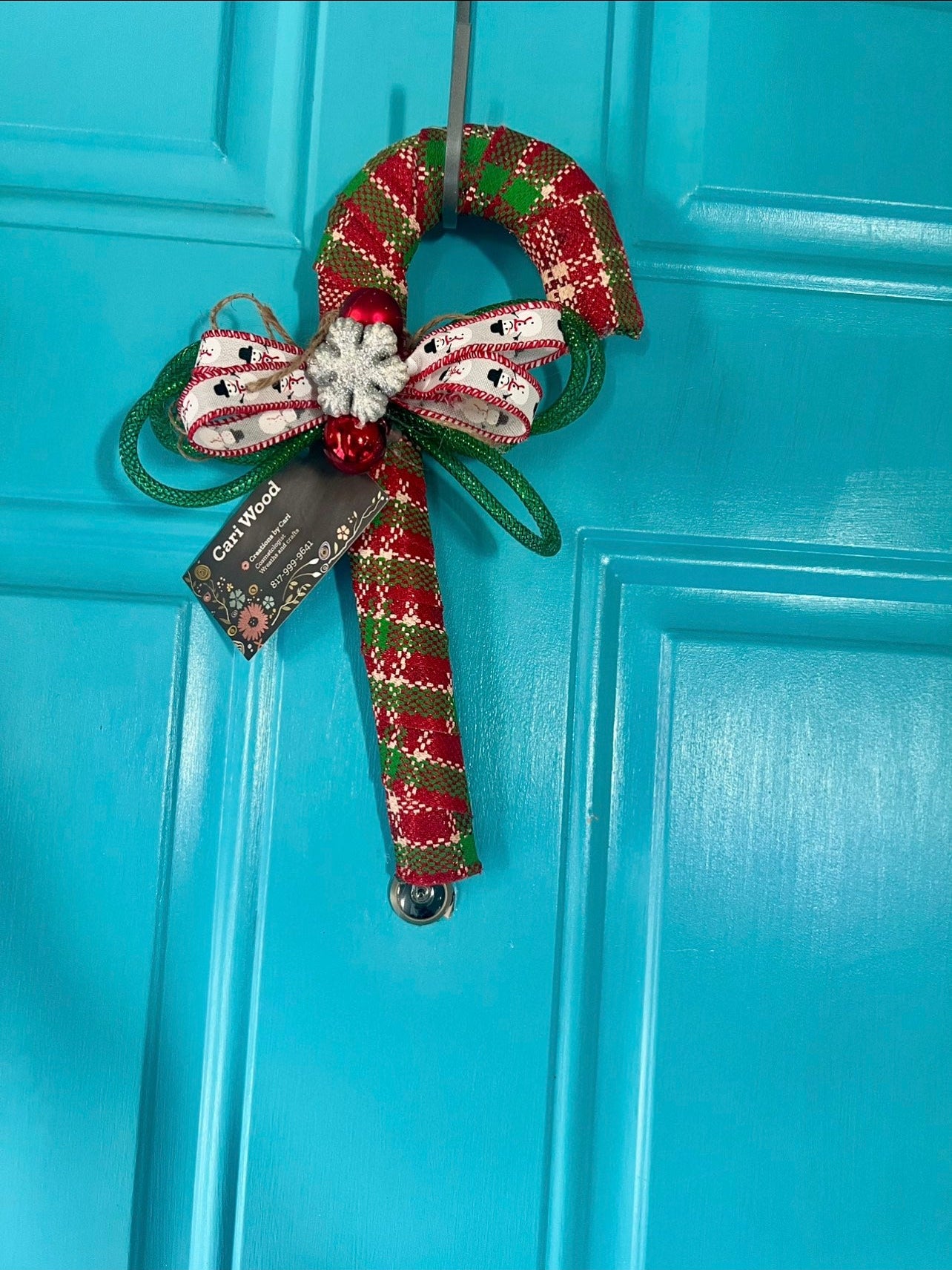 Mini Candy Cane Wreath
