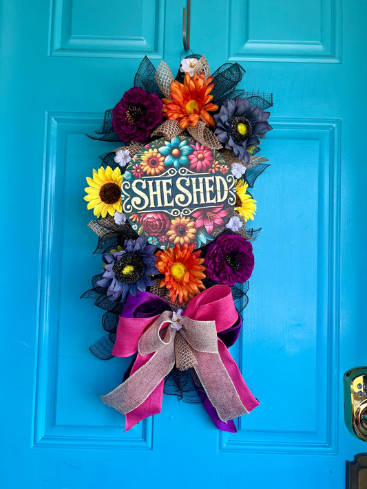 She Shed Wreath
