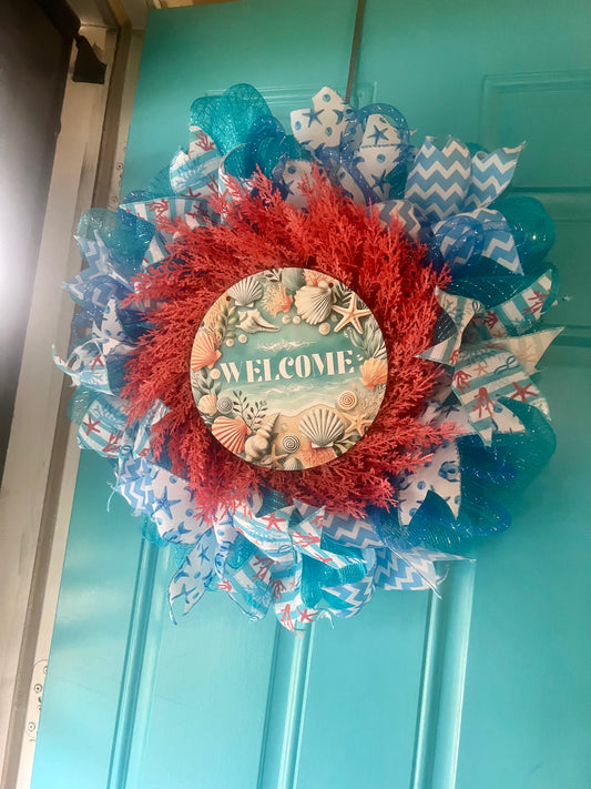 Beach Welcome Wreath