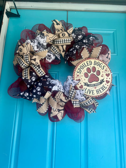 Spoiled Dog Wreath