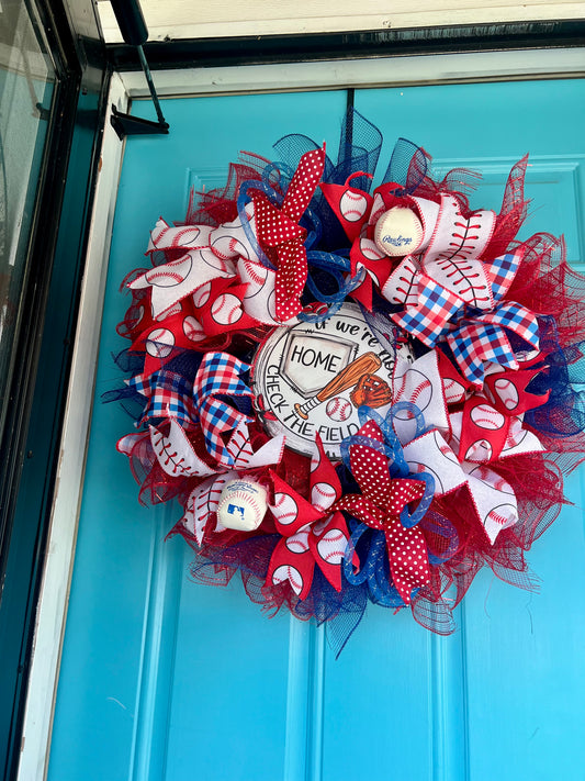 Baseball Wreath