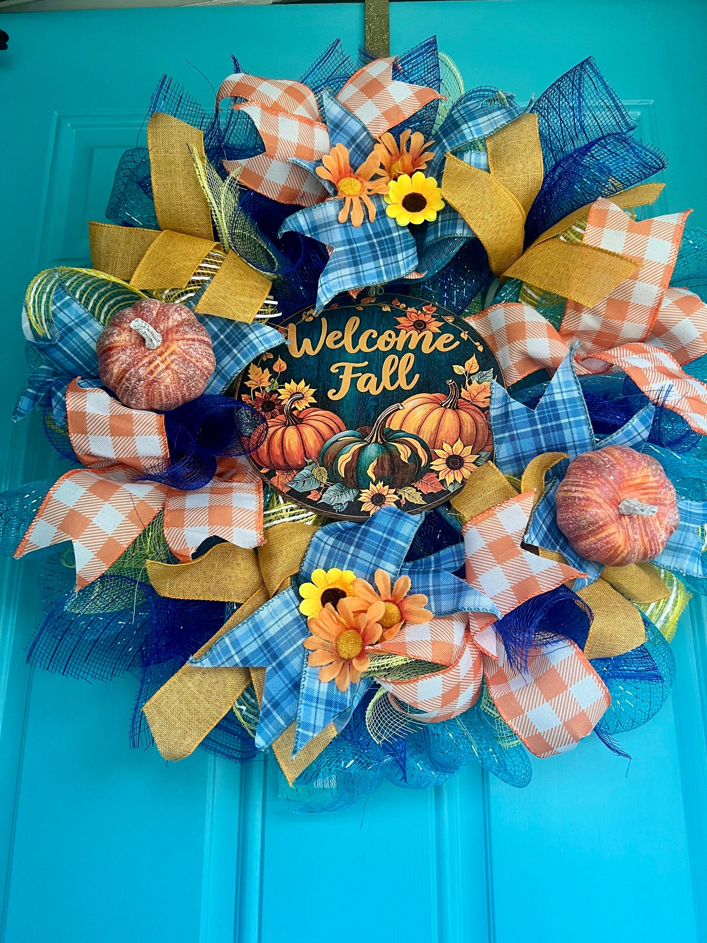 Orange Fall Wreath