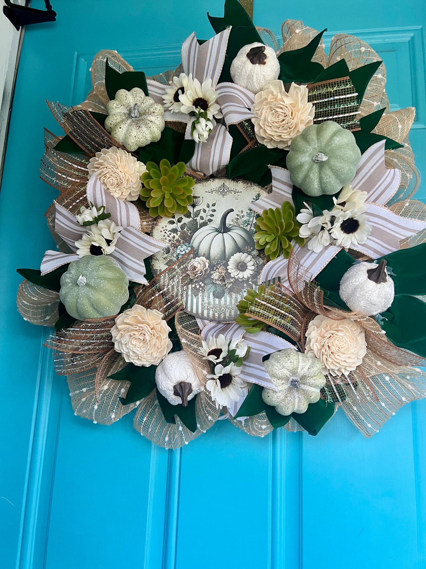 Green Fall Wreath