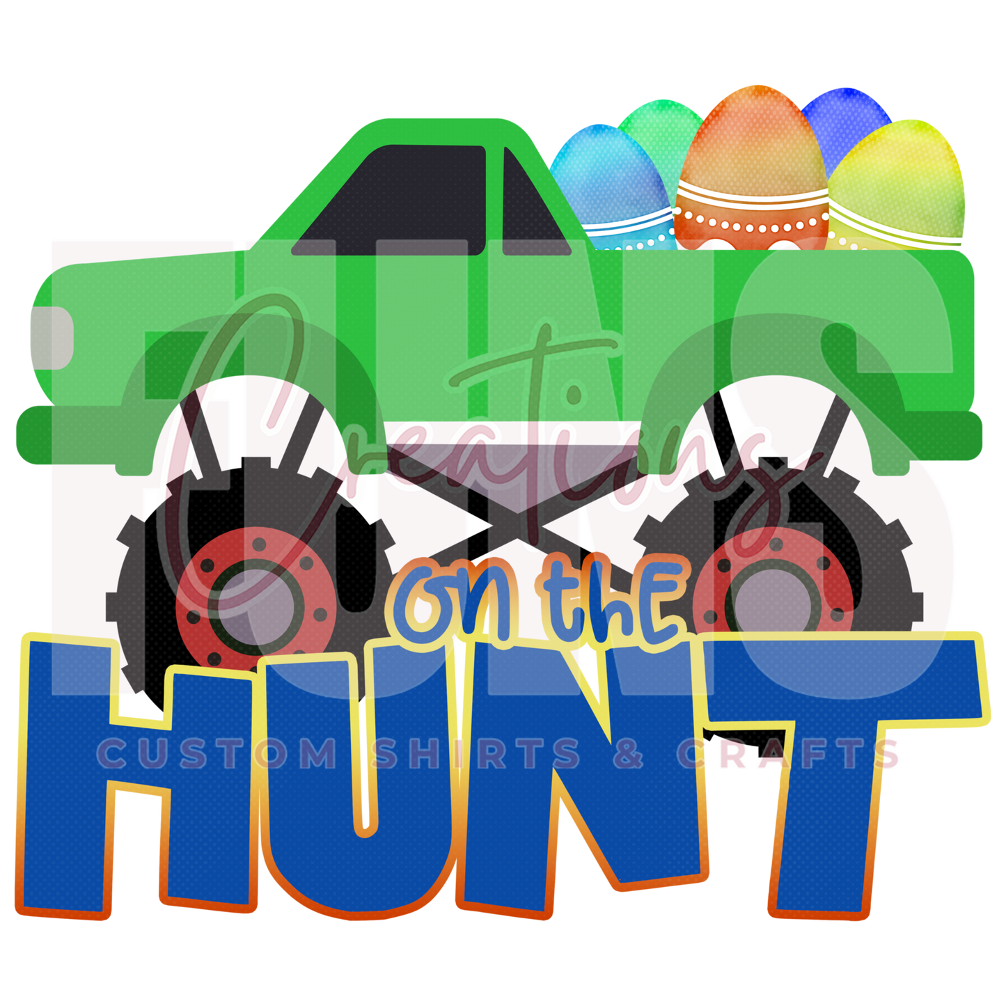 On The Hunt Truck DTF Transfer