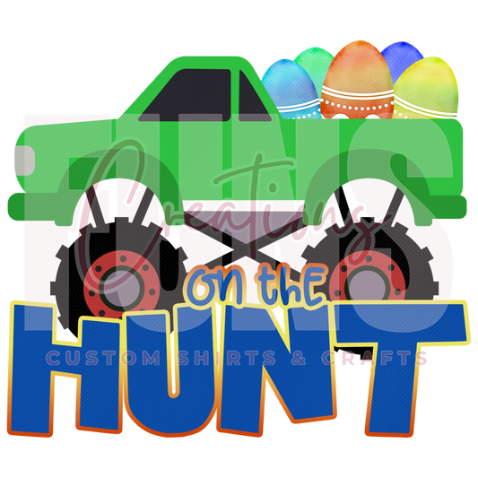 On The Hunt Truck DTF Transfer