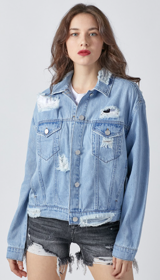 Risen Heavy Distressed Oversized Jacket