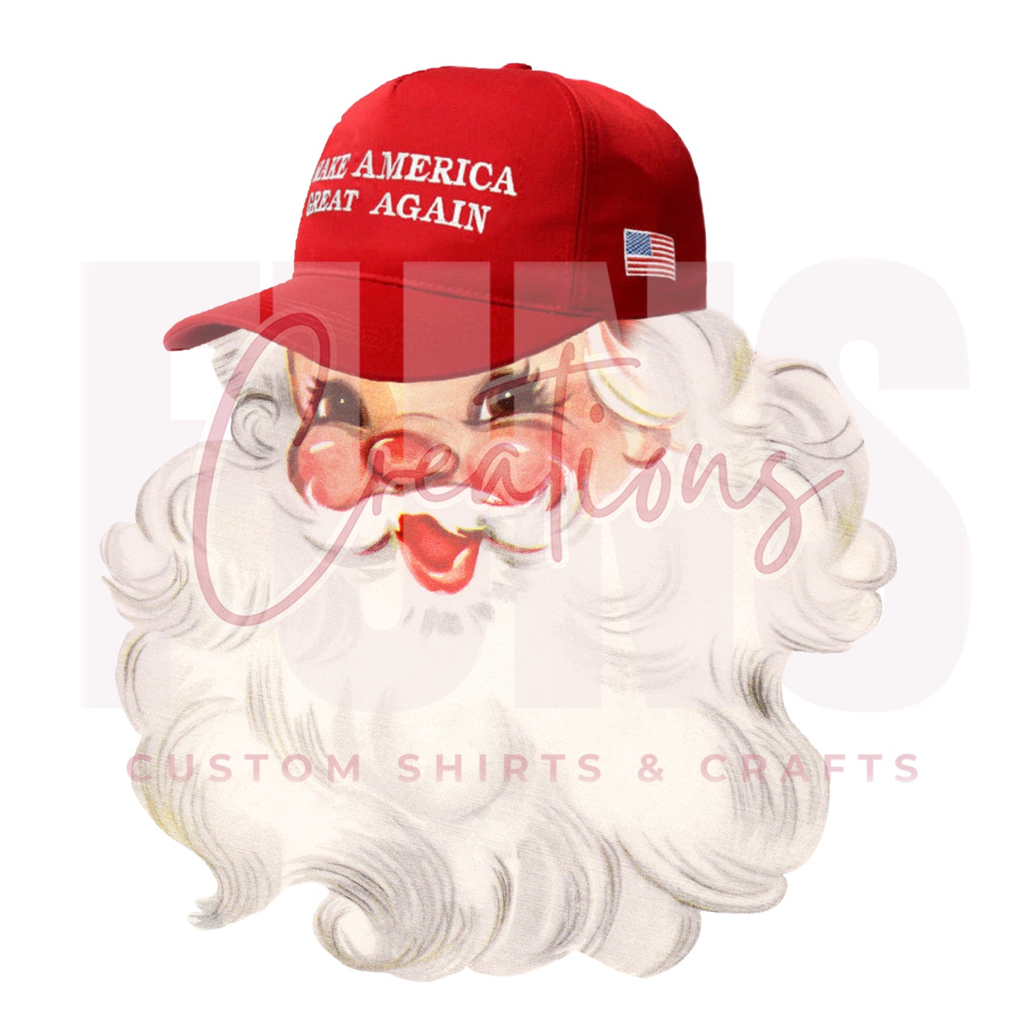 MAGA Santa DTF Transfer