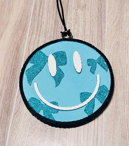 Blue Smile Bows - Atomic Cherry