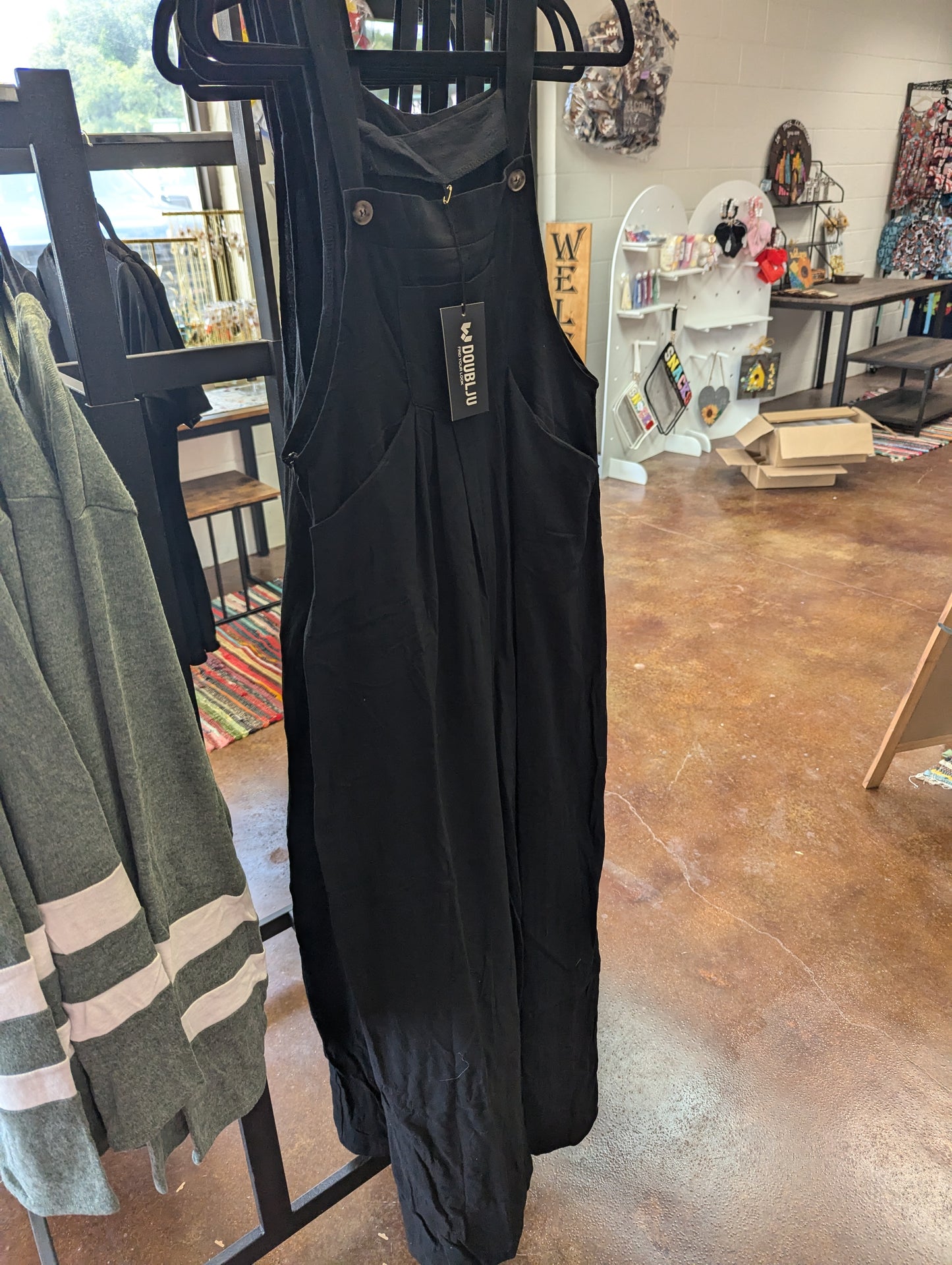 Black Overall Pants